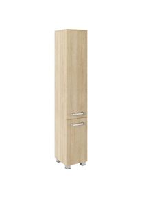 Welltime Hochschrank »Cosmo«, BxTxH: ca. 30x32, 5x171, 5 cm, verschiedene Farben, 6 Fächer braun eiche artisan