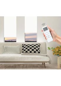 GOOD LIFE Elektrisches Rollo »Vau - SMART HOME«, abdunkelnd, energiesparend, ohne Bohren, mit Fernbedienung weiß weiß + weiß