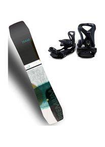 Trans Snowboard »Snowboard Premium men curry«, (Set, 2er-Pack), Inkl. Bindung mit Befestigungsmaterialien schwarz