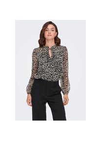 Only Chiffonbluse »ONLDITSY L/S BLOUSE WVN« schwarz S Black LEONORA Elegante Bluse von Only