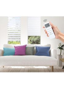 GOOD LIFE Elektrisches Rollo »Aline - SMART HOME«, Lichtschutz, ohne Bohren, mit Fernbedienung weiß weiß + weiß
