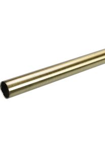 Liedeco Gardinenstange »Gardinenrohr, Stilrohr, Gardinenstange 16 mm ""Esperanca""«, 1 läufig-läufig, Fixmaß schwarz messingfarben/schwarz