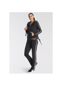H.I.S. H.I.S Trainingsanzug, (Set, 2 tlg.) rosa 40 Schwarz/Rose-Gold (Trainingsanzug aus nachhaltigem Material) Trainingsanzug von H.I.S