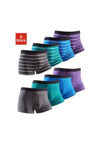 Buffalo Boxer, (Packung, 8 St.), mit kontrastfarbigem Webbund bunt S 8 St. grün / blau / lila / dunkelgrau Buffalo Boxer im 8er Pack!