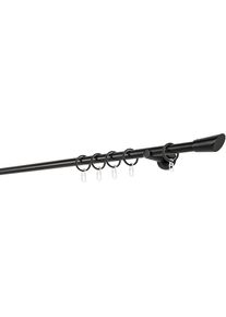 mydeco Gardinenstange »20mm Rag Wandträger 6, 5 cm«, 1 läufig-läufig, Fixmaß schwarz