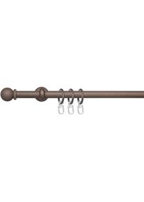 Liedeco Gardinenstange »Esp Kugel«, 1 läufig-läufig, Fixmaß, 1-läufig im Fixmaß Ø 16 mm braun rost