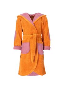 Vossen Kinderbademantel »Momo«, (1 St.), für Mädchen & Jungen, mit Kapuze orange fox kuscheliger Kinderbademantel in Doubleface-Optik