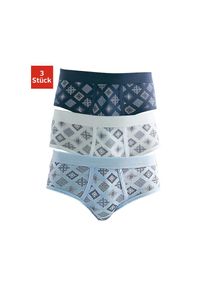 Clipper Slip, (Packung, 3 St.), schöne Feinripp-Qualität aus reiner Baumwolle blau 4 (4) 3 St. weiß, marine, hellblau Slip im 3er Pack