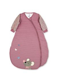 Sterntaler® Babyschlafsack »Mabel«, (1 tlg.), 2 Wegereißverschluss, wattiert aus Jersey, 3, 00 TOG rosa Schlafsack