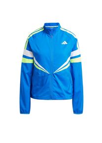 adidas Performance Sportjacke 'Adizero' Damen, azur / hellgrün / weiß, Größe XXXS/XXS