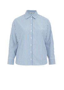 WE Fashion Bluse Damen Gr&ouml;&szlig;e XL/XXL himmelblau / wei&szlig;