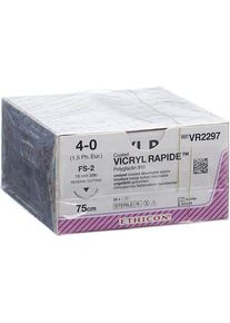 VICRYL RAPID 75cm ungefärbt 4-0 FS-2, 36 Stück