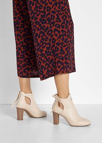 Stiefeletten mit Cut-Outs in beige, Gr&ouml;sse 37, bonprix