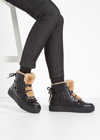 High-Top-Sneaker mit Plateau-Sohle in schwarz, Gr&ouml;sse 36, bonprix