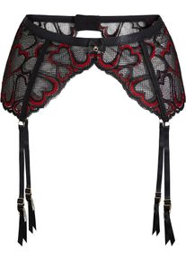 Strapsgürtel mit zarter Spitze in schwarz, Grösse 40/42 (M), bonprix