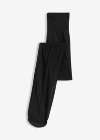 Strumpfhose mit Komfortbündchen mit Herzchen hinten mit recyceltem Polyamid 30den in schwarz, Grösse 36/38 (S), bonprix