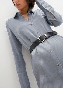 Ledergürtel in schwarz, Grösse 120, bonprix
