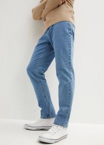 Classic Fit Jeans mit seitlichem Dehnbund Straight in blau, Grösse 52, 100% Baumwolle, bonprix