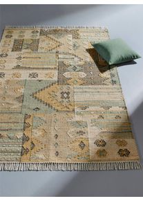 HEINE HOME Witt Teppich, natur-bunt, Größe 60x90 cm - rechteckig, 41% Jute, 40% Wolle, 18% Baumwolle, 1% Polyester