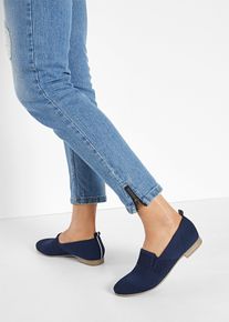 Jana Loafer in bequemer Weite in blau, Grösse 38, bonprix