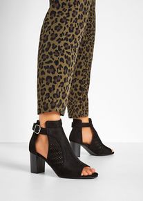 Sandaletten mit Blockabsatz in schwarz, Gr&ouml;sse 36, bonprix