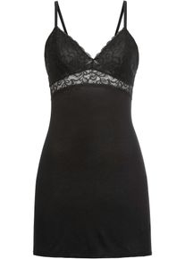 Negligé aus softem Viskose-Mix in schwarz, Grösse 36/38 (S), bonprix