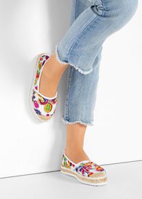 Espadrille in weiss, Grösse 42, bonprix