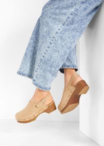 Pantolette in beige, Grösse 41, bonprix
