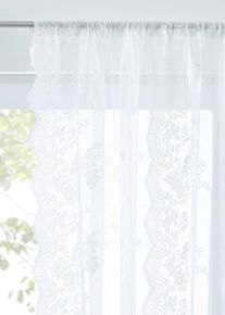 Jacquard Gardine (1er Pack) in weiss, 175x150 cm, bonprix