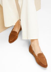 Loafer aus Leder in braun, Grösse 36, bonprix