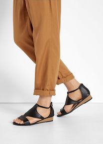 Keilsandalette in schwarz, Grösse 39, bonprix