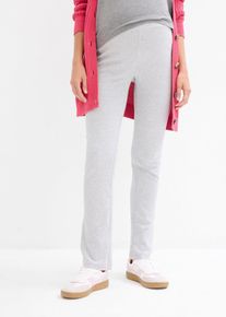2-in-1 Umstandshose aus Jersey für die Schwangerschaft und danach Straight in grau, Grösse 32/34 (XS), aus über 90% Baumwolle, bonprix