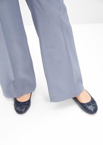 Ballerina in bequemer Weite in blau, Grösse 37, bonprix
