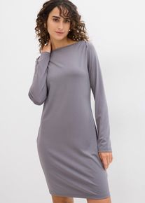 Jerseykleid aus fließender Qualität in grau | Grösse 36/38 (S) | bonprix