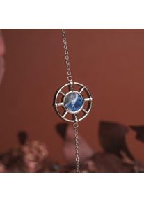 Holzkern Armbänder Damen Silber und Marmor