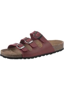 Bio Time Damen Pantolette in schlanker Weite F bordeaux