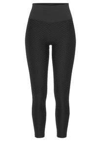 active by Lascana LASCANA ACTIVE, Femmes Pantalon de sport, noir / blanc