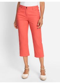 WITT Damen 3/4-Hose in Stretch-Qualit&auml;t, koralle, Gr&ouml;&szlig;e 20, 76% Baumwolle, 22% Polyester, 2% Elasthan