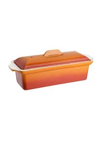 Vogue Terrinenform Gusseisen orange 1,7L, Gastronomie-Bedarf
