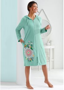 Plantier Witt Damen Bademantel, mint, Größe 36/38, 80% Baumwolle, 20% Polyester