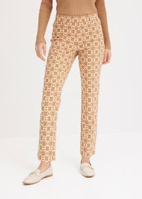 Stretch-Hose in braun, Grösse 44, bonprix