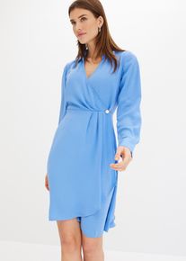 Wickelkleid in blau, Grösse 54, bonprix