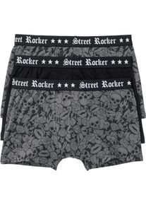 Boxershorts eng (3er Pack) in schwarz, Grösse 8 (XXL), 95% Baumwolle, bonprix