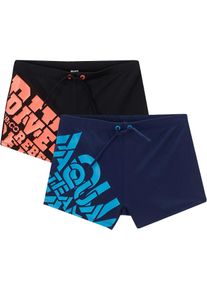 Badehose (2er Pack) in blau, Grösse 176/182, bonprix