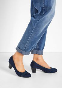 Jana Pumps in bequemer Weite in blau, Grösse 37, bonprix