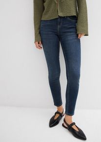 Skinny Jeans Mid Waist Stretch in blau | Grösse 36 | aus über 80% Baumwolle | bonprix