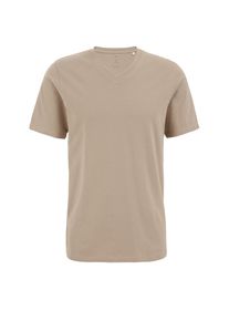 WE Fashion, Hommes T-Shirt, beige fonc&eacute;