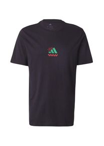 adidas Sportswear Funktionsshirt 'Lounge Pizza' Herren, grün / karminrot / schwarz, Größe XS