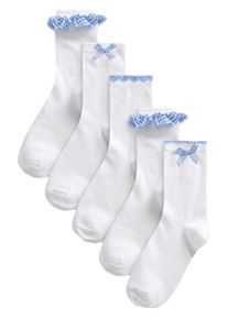 next Socken M&auml;dchen Gr&ouml;&szlig;e 31/36 blau / wei&szlig;