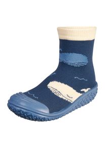 Playshoes Badeschuh Jungen Gr&ouml;&szlig;e 18/19 marine / hellblau / wollwei&szlig;